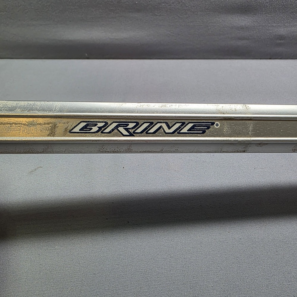 Brine Mens F-10 Powergrip Aluminum Lacrosse Stick 42" Silver White VGC - Picture 8 of 16